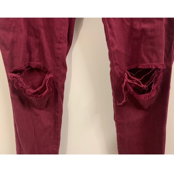 2/$50 Fashion Nova Burgundy Canopy Jeans - Picture 2 of 4